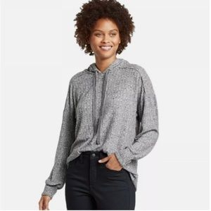 Knox Rose Rib Knit Hoodie Sweatshirt So Soft!